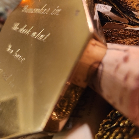 Brass‎ Paperweight Engraved Inspirational Quote - Vintage Made in Spain, Always - Picture 4 of 5